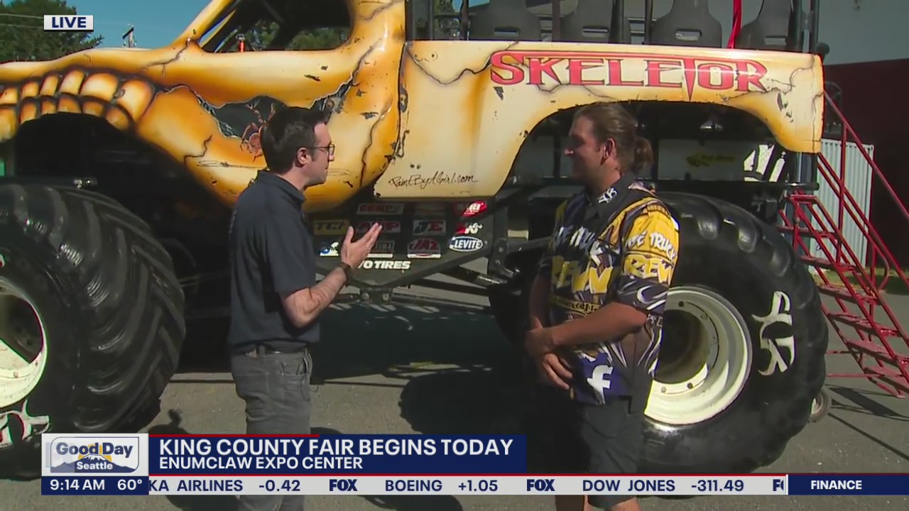 Good Day Seattle previews the monster trucks at the King County Fair