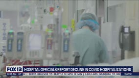 Hospital officials report decline in COVID hospitalizations