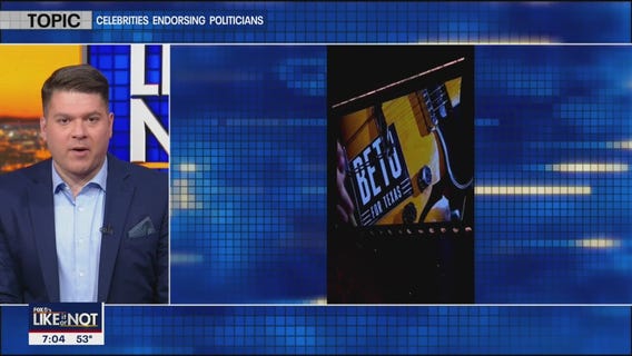 LIKE IT OR NOT: Celebrities endorsing politicians