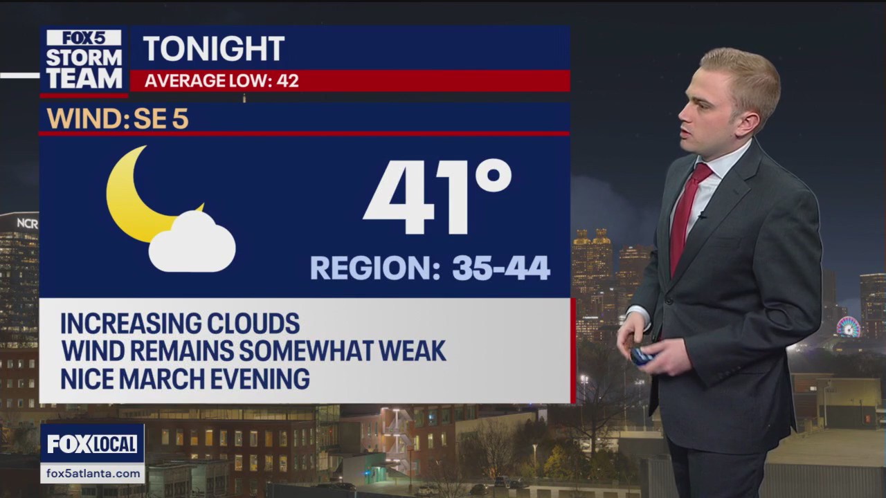 Monday evening forecast update