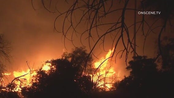 Santa Ana winds fuel Highland Fire