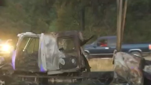 Truck fire shuts down I-35 lanes in Georgetown