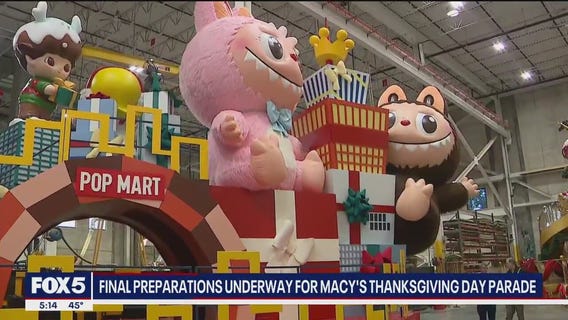 Final preparations underway for Macy's Thanksgiving Day Parade