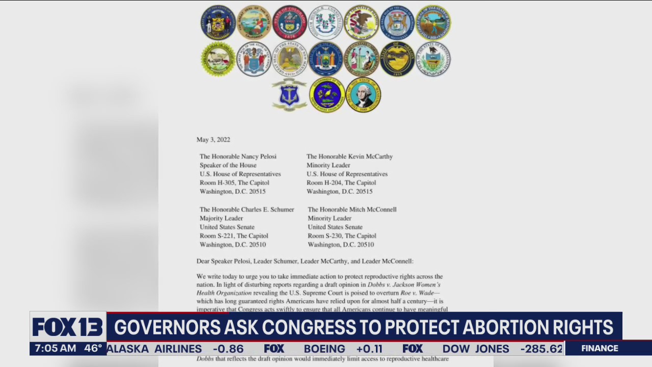 Governor Jay Inslee asks congress to protect abortion rights