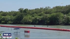 DOJ says floating barrier raises humanitarian concerns