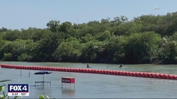 DOJ says floating barrier raises humanitarian concerns