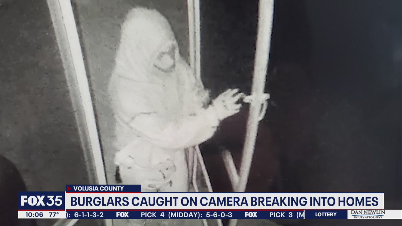 Burglars caught on camera breaking into homes, deputies say | FOX 35 ...