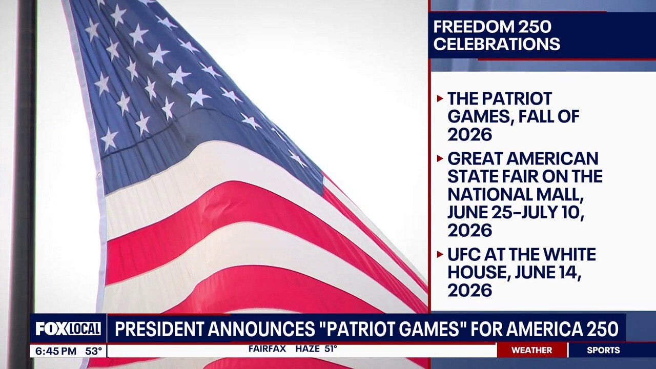 President Trump announces "Patriot Games" for America250