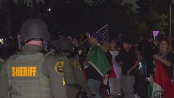 Anti-ICE protests in Santa Ana
