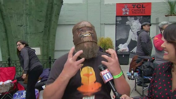 Fans camp out in Hollywood ahead of 'Solo: A Star Wars Story' premiere