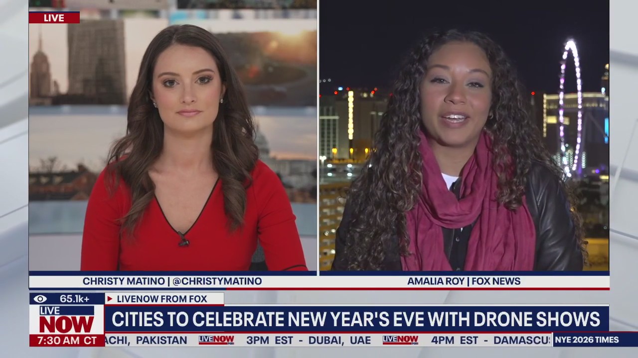 Live: New Year’s NOW - Cities to celebrate with drone shows