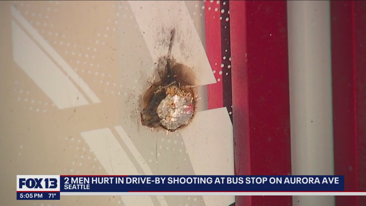 2 injured in drive-by shooting at Aurora Ave bus stop | FOX 13 Seattle