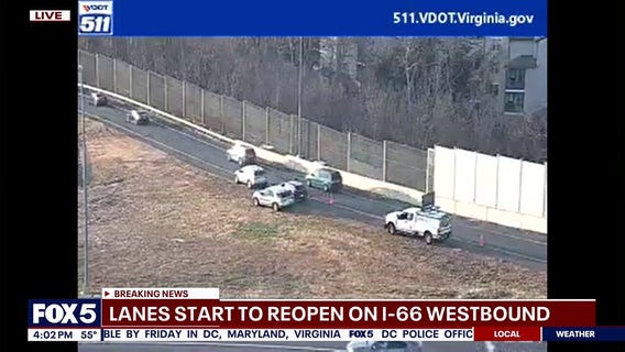 I-66 multivehicle crash: Lanes start to reopen