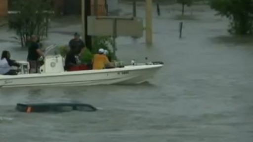 Severe flooding in Houston