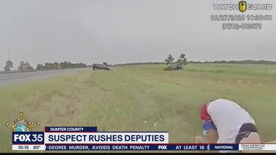 Suspect rushes deputies