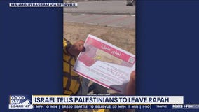 Israel drops leaflets telling Palestinians to leave Rafah immediately