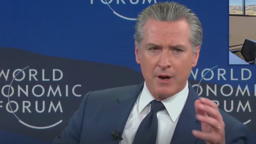 Newsom takes swipe at Trump