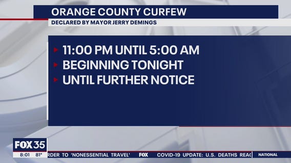 Orange, Osceola Counties issue curfews
