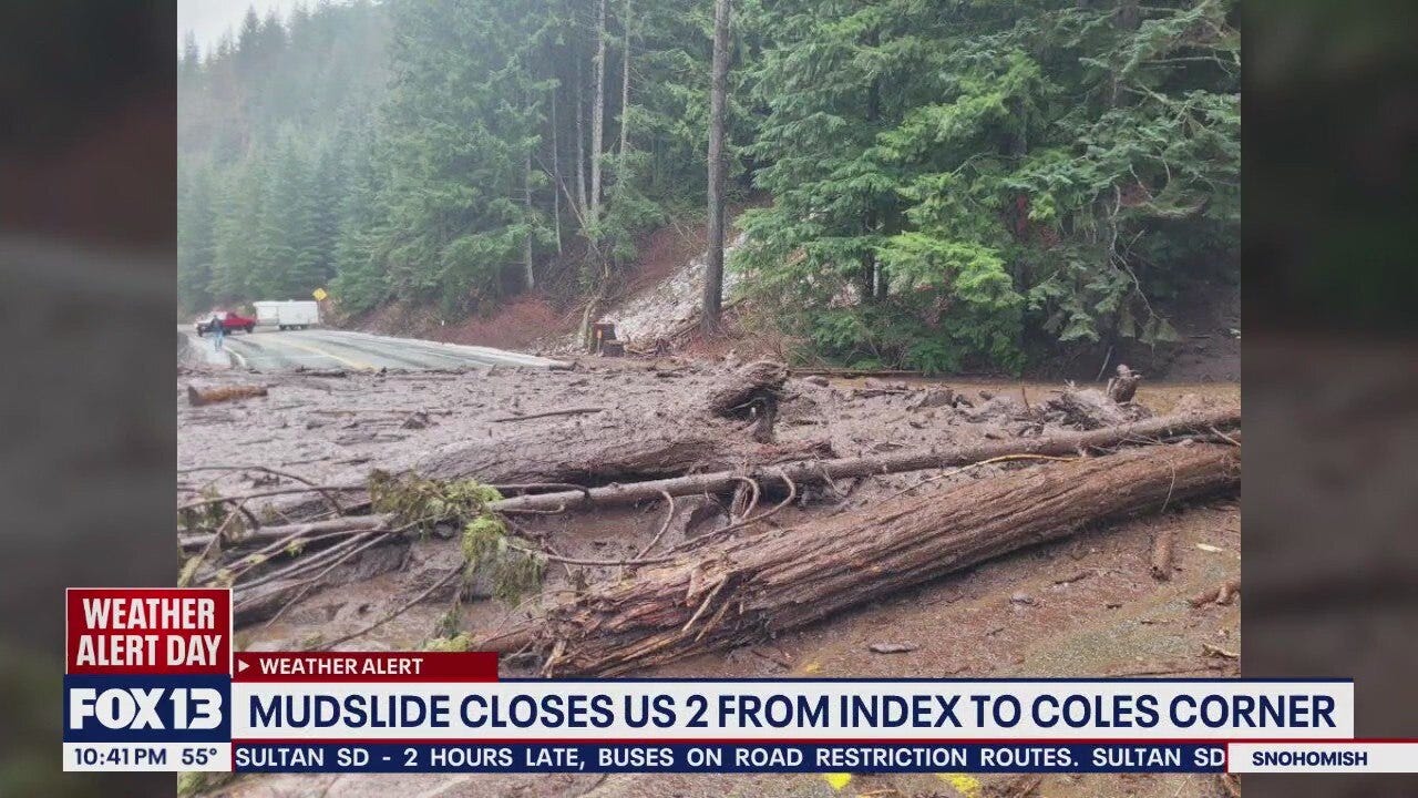 Mudslides close I-90, Stevens Pass, Blewett Pass