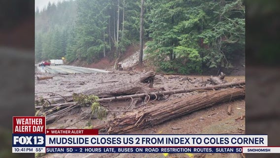 Mudslides close I-90, Stevens Pass, Blewett Pass