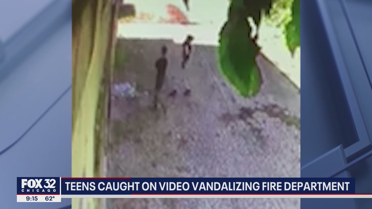 Teens caught on video vandalizing Homewood fire department