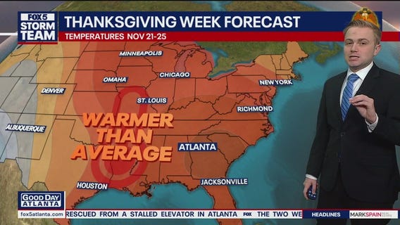 Thanksgiving week forecast