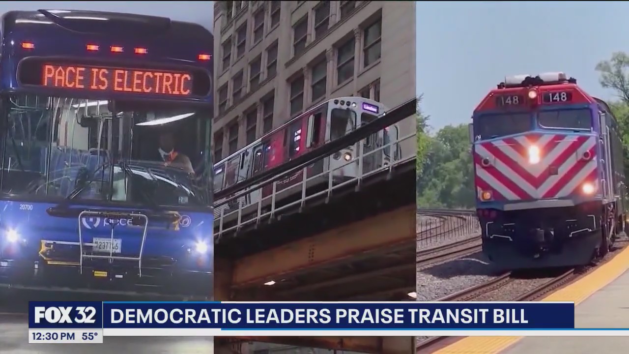 Illinois Dems celebrate $1.5B transit investment for Chicago area