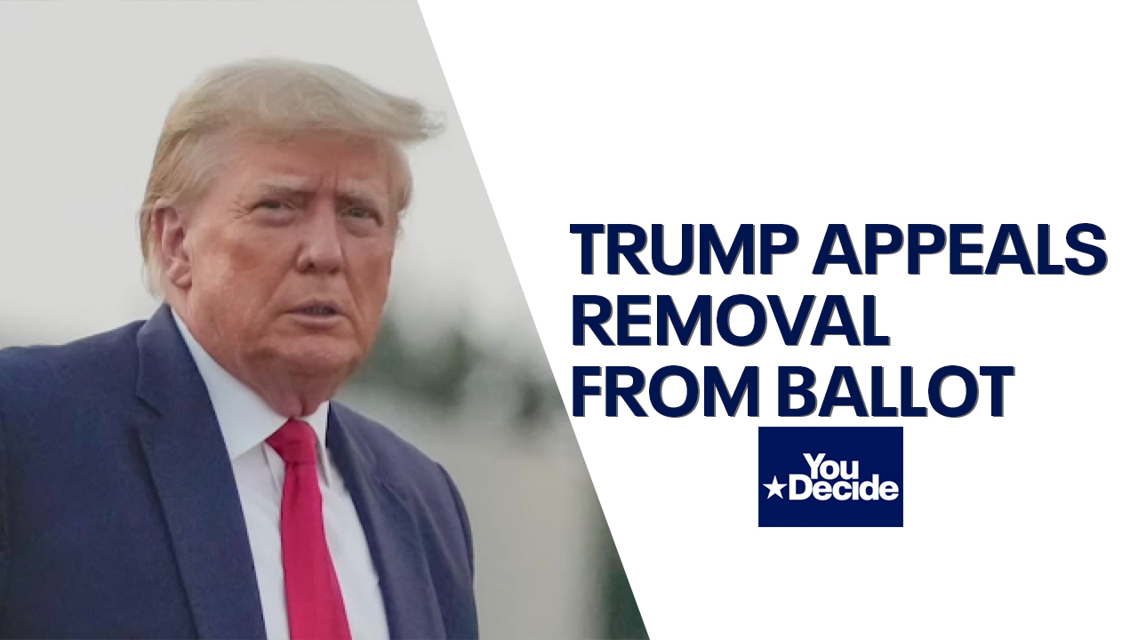 2024 Election: Trump to challenge ballot ban