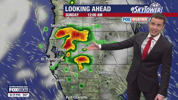 Tampa weather | Spotty showers overnight Saturday