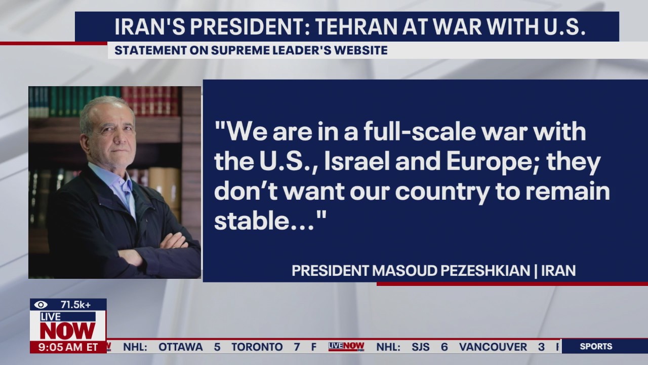 Iran’s president says they are at war with the West