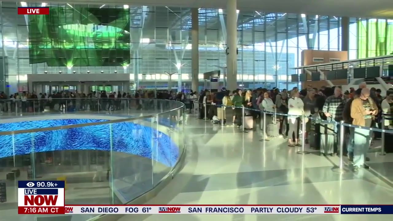 Air travel feeling impacts of government shutdown