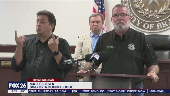 Brazoria County issues stay-at-home order