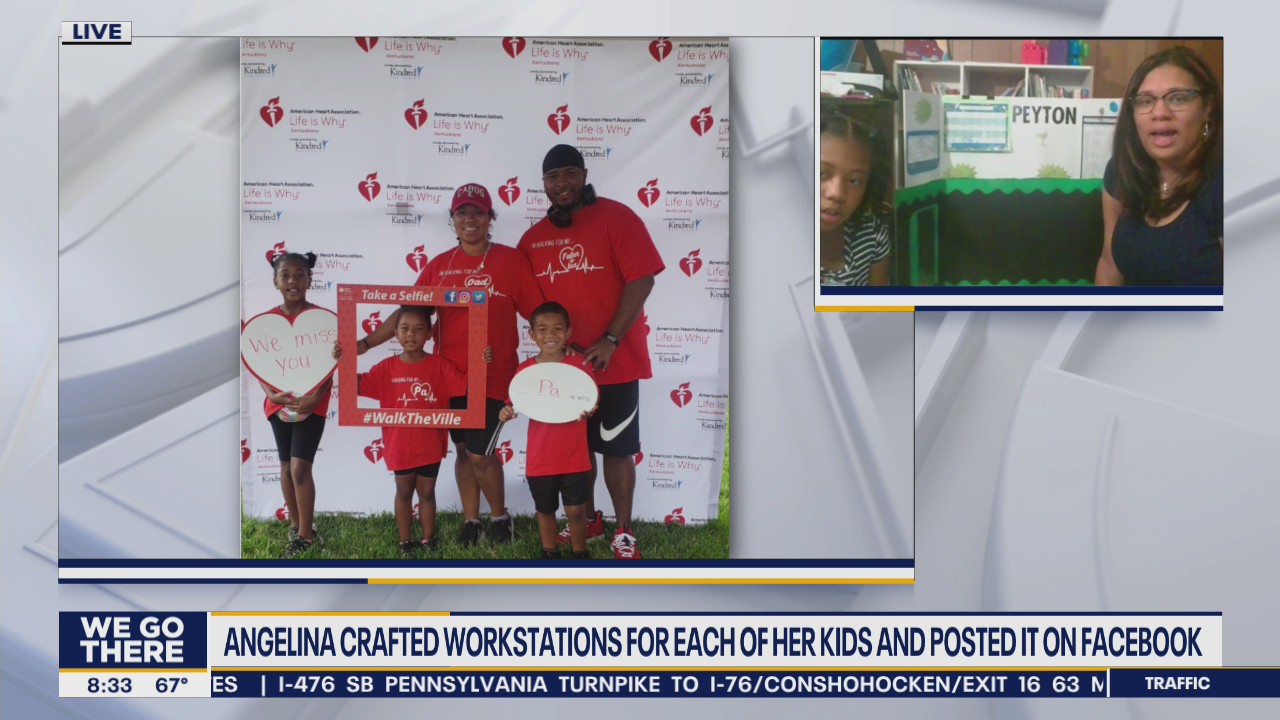 Teacher comes up with personalized work stations for remote learners