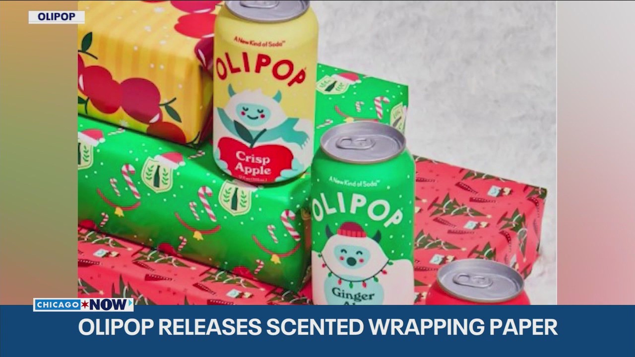 Olipop unveils scented wrapping paper giveaway for the holidays | ChicagoNOW