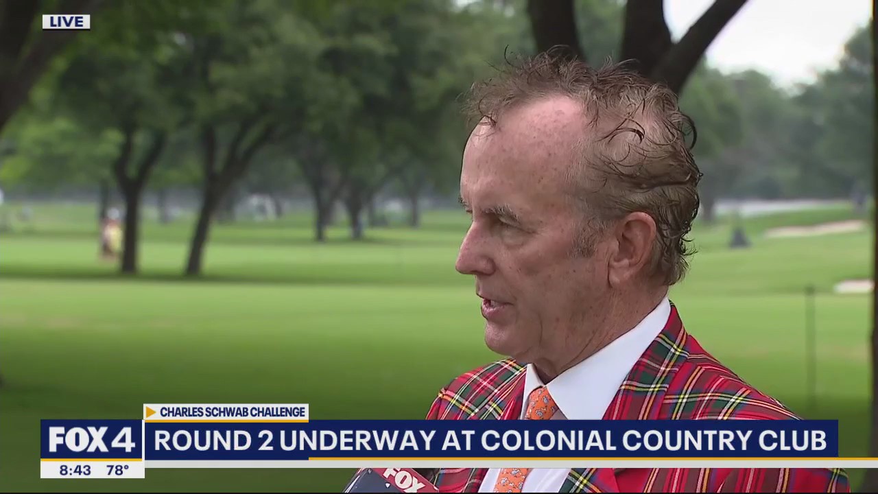 2nd round underway in Charles Schwab Challenge