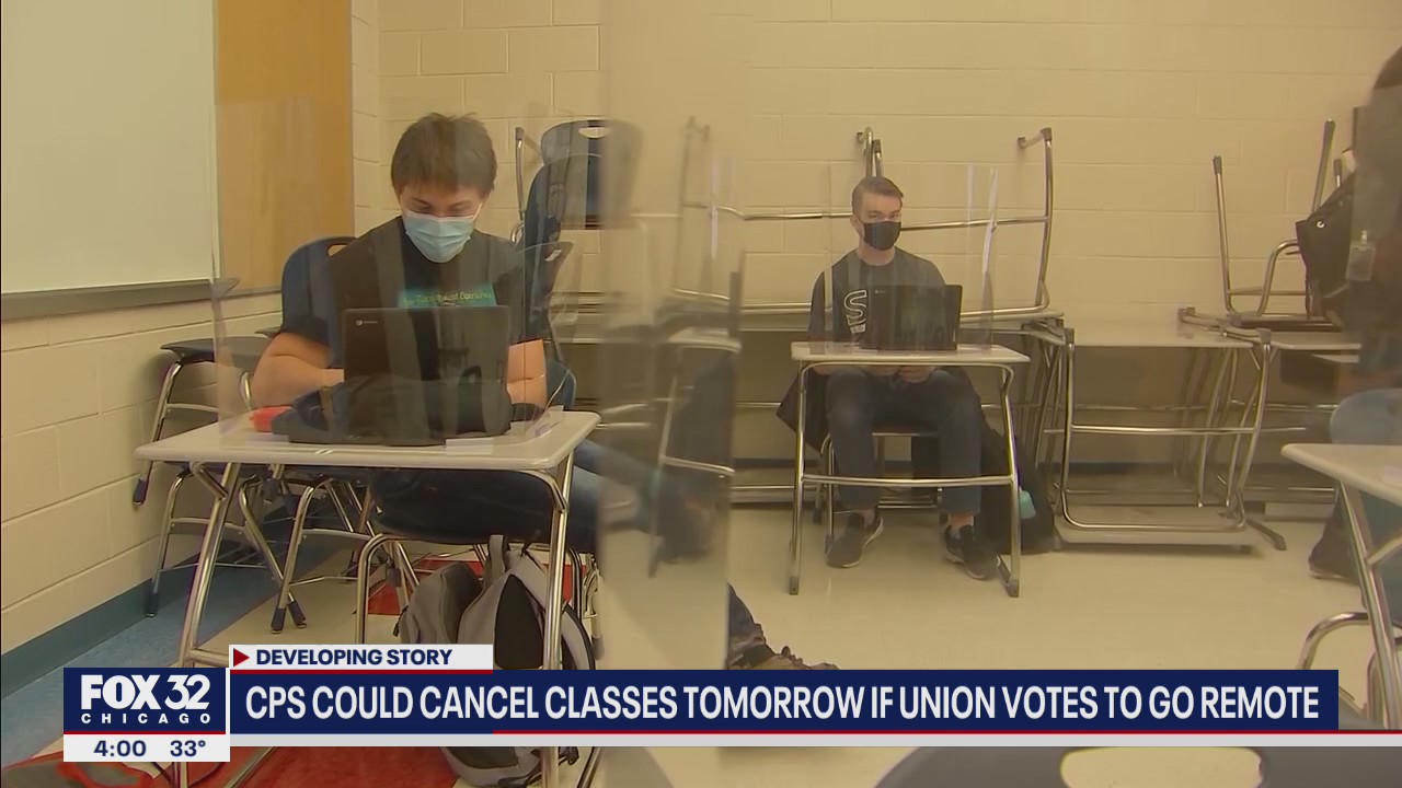 CPS could cancel classes on Wednesday if union votes to go remote
