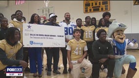 Dallas Cowboys player talks mental health with Dallas ISD
