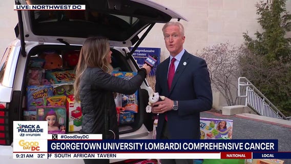Pack a Palisades donates toys to kids at Georgetown University Lombardi Comprehensive Cancer Center