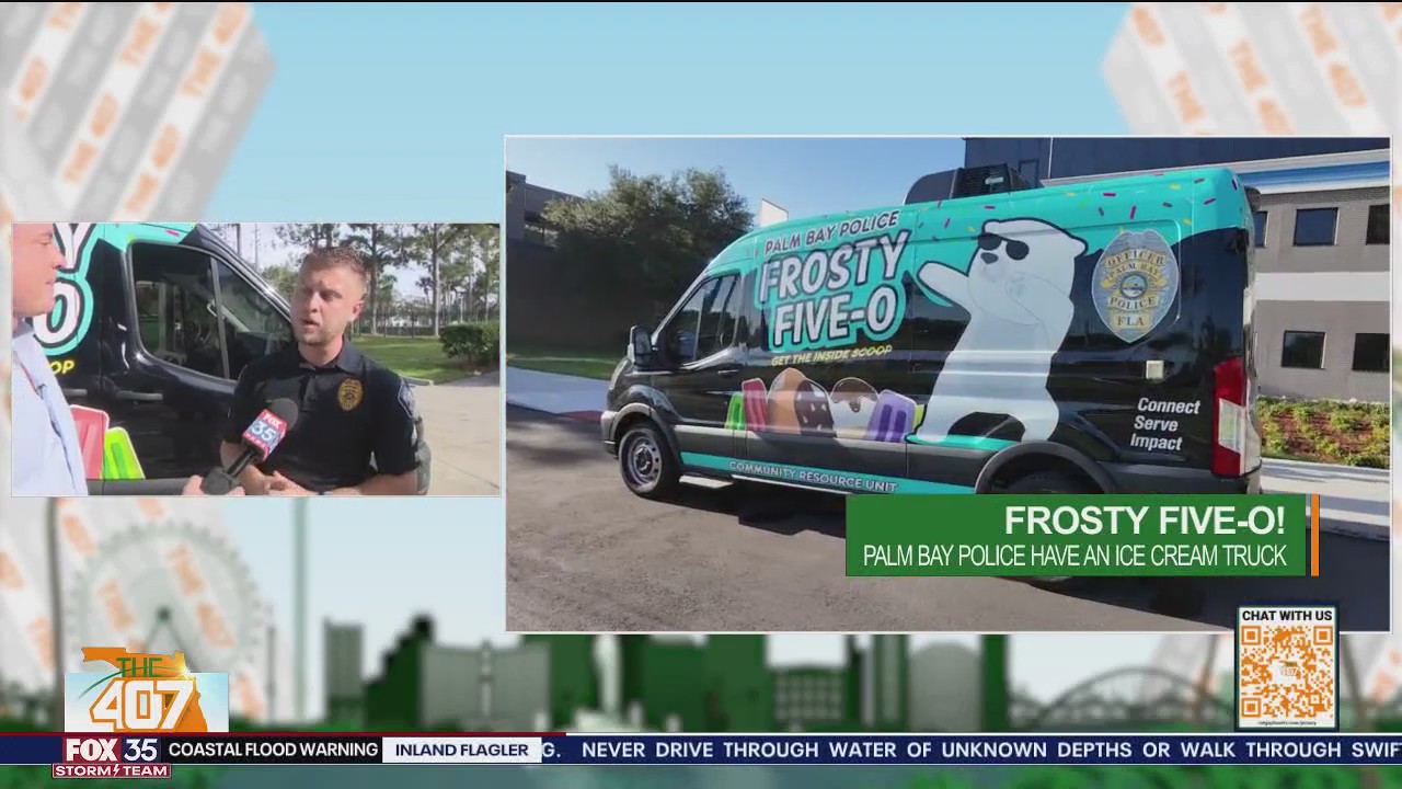 Palm Bay Police on sweet patrol with Frosty Five-O