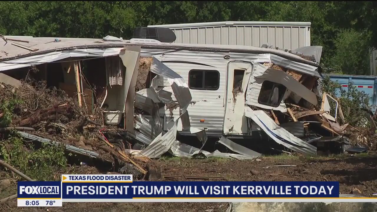 President Trump to visit Kerrville today after flood