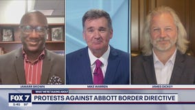 Truckers protesting and creating blockades against Gov. Abbott's border directive