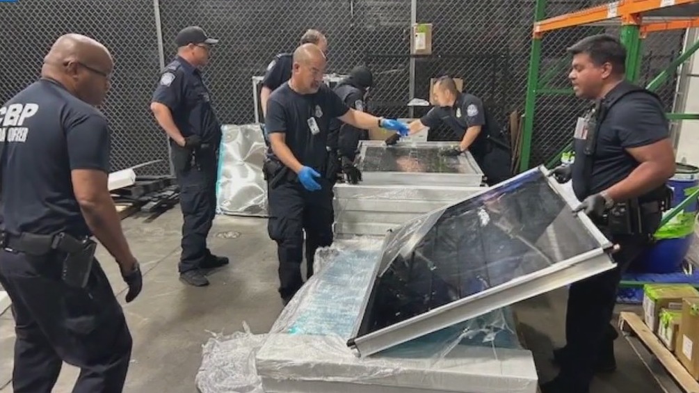 Feds seize meth hidden in solar panels at LAX