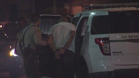 Robbery pursuit ends in Watts