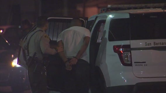 Robbery pursuit ends in Watts