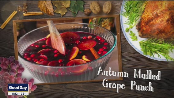 Autumn Mulled Grape Punch