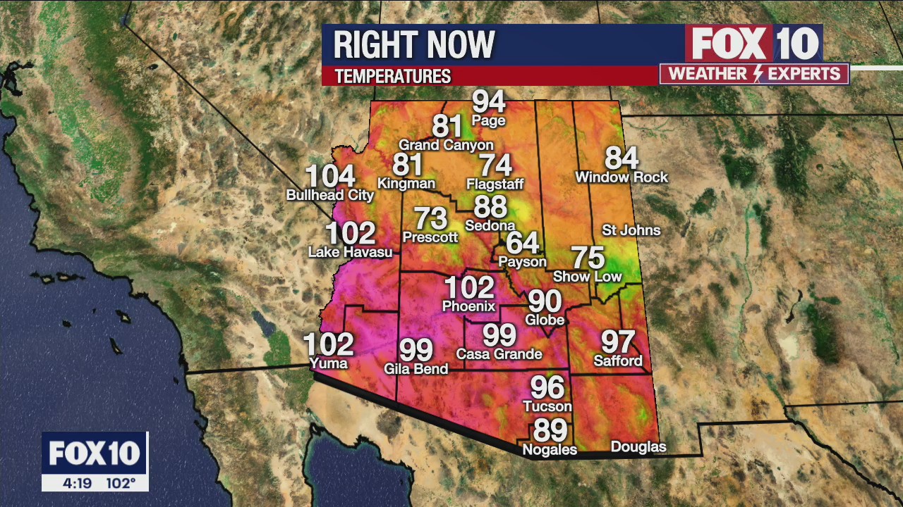4 p.m. Weather Forecast - 8/1/22