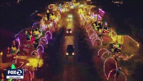'Tunnels of Joy' holiday display in Brentwood is raising funds for someone with cancer