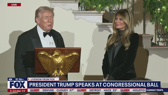 Trump delivers remarks at Congressional Ball