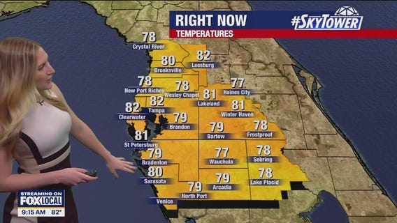 Tampa weather | Hot temps and scattered storms