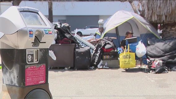 Encampment cleanup in Beverly Grove